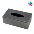 Leder überzogene Rechteck Tissue Box (ZJH067)